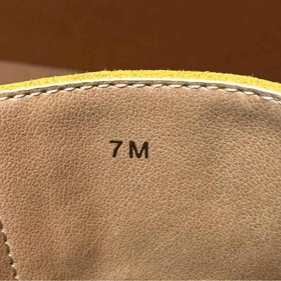 Footnotes Milos block heel sandals in bright yellow. Size 7. New in box. - Picture 5 of 14